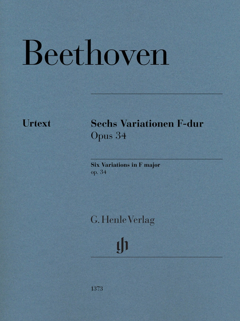 Six Variations in F major op. 34 - Beethoven/Loy - Piano - Sheet Music