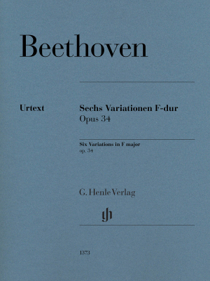 G. Henle Verlag - Six Variations in F major op. 34 - Beethoven/Loy - Piano - Sheet Music