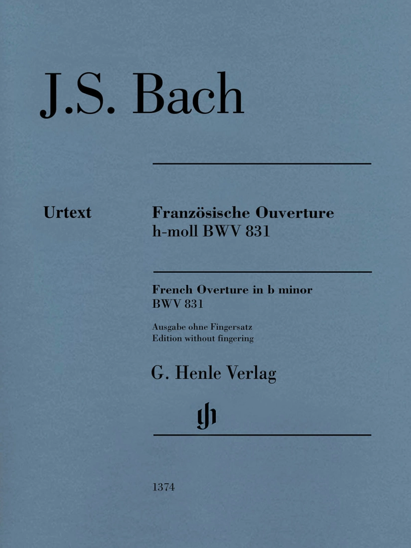 French Overture in B minor BWV 831 - Bach/Steglich - Piano - Sheet Music