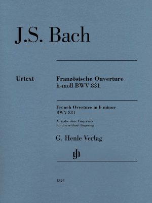 G. Henle Verlag - French Overture in B minor BWV 831 - Bach/Steglich - Piano - Sheet Music