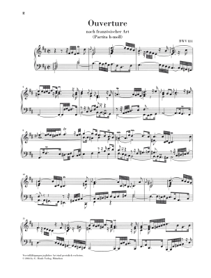 French Overture in B minor BWV 831 - Bach/Steglich - Piano - Sheet Music