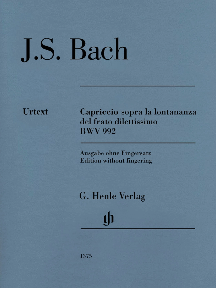 Capriccio sopra la lontananza del fratro dilettissimo in B flat major BWV 992 - Bach/Dadelsen - Piano - Sheet Music