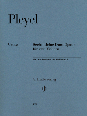 G. Henle Verlag - Six little Duets op. 8 for two Violins - Pleyel/Gertsch - Violin Duet - Score/Parts