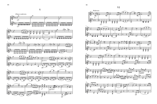 Six little Duets op. 8 for two Violins - Pleyel/Gertsch - Violin Duet - Score/Parts