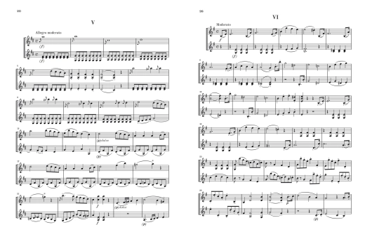 Six little Duets op. 8 for two Violins - Pleyel/Gertsch - Violin Duet - Score/Parts