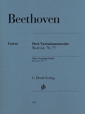 G. Henle Verlag - 3 Variation Works WoO 64, 70, 77 - Beethoven/Loy - Piano - Book