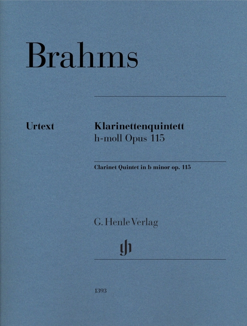 Clarinet Quintet in B minor op. 115 - Brahms/Kirsch - Chamber Quintet - Parts Set