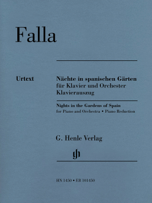G. Henle Verlag - Nights in the Gardens of Spain for Piano and Orchestra (Piano Reduction) - De Falla/Scheideler - Piano (2 Pianos, 4 Hands) - Book