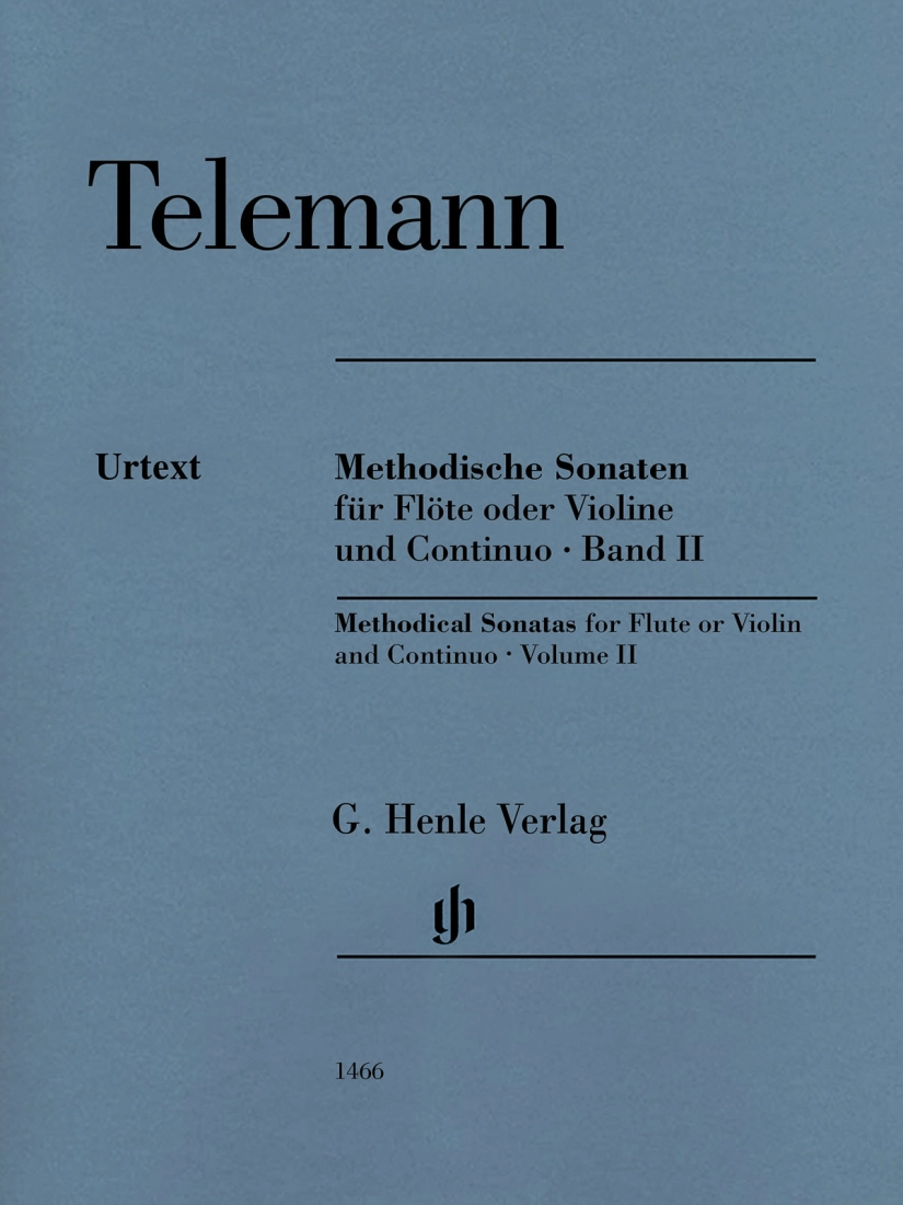 Methodical Sonatas, Volume II - Telemann/Kostujak - Flute or Violin/Continuo - Score/Parts