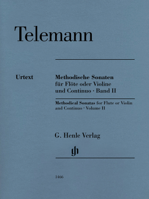G. Henle Verlag - Methodical Sonatas, VolumeII Telemann, Kostujak Flte ou violon et basse continue Partition de chef et partitions individuelles