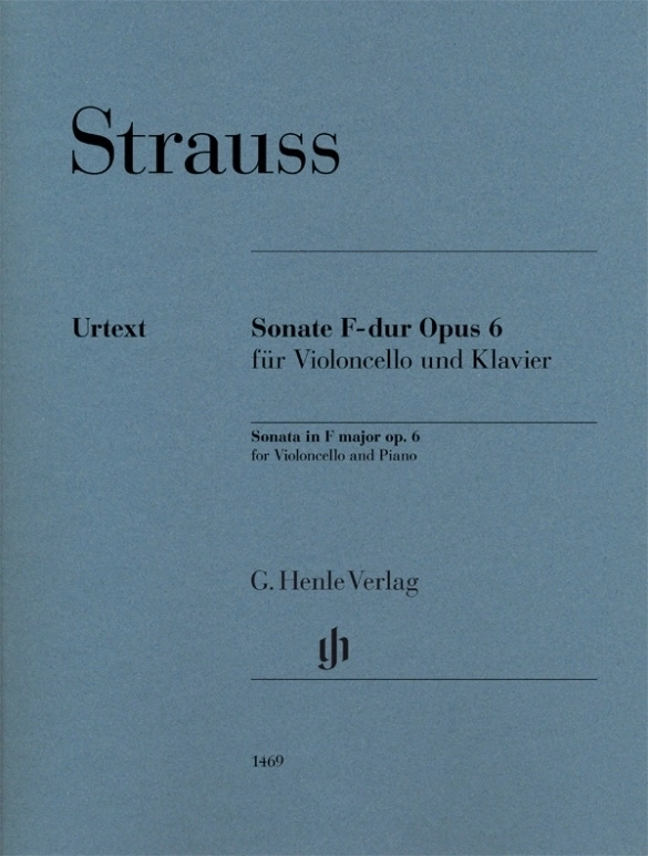 Sonata in F major op. 6 - Strauss/Jost - Cello/Piano - Book