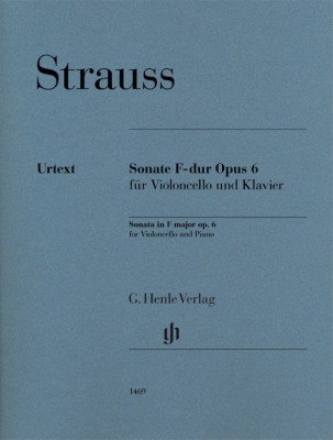 G. Henle Verlag - Sonata in F major op. 6 - Strauss/Jost - Cello/Piano - Book