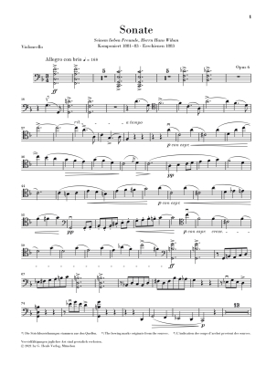 Sonata in F major op. 6 - Strauss/Jost - Cello/Piano - Book