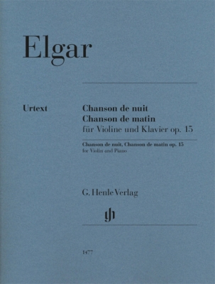 G. Henle Verlag - Chanson de nuit, Chanson de matin op. 15 - Elgar/Marshall-Luck - Violin/Piano - Book