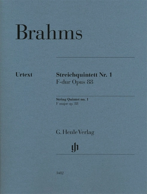 String Quintet no. 1 in F major op. 88 - Brahms/Kirsch - String Quintet - Parts Set