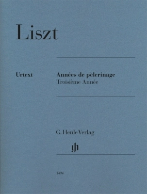 G. Henle Verlag - Annees de pelerinage, Troisieme Annee (Revised Edition)m - Liszt/Jost - Piano - Book