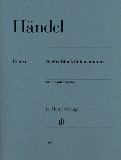 Six Recorder Sonatas - Handel /Schaper /Scheideler - Recorder/Piano - Book