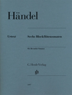 G. Henle Verlag - Six Recorder Sonatas - Handel /Schaper /Scheideler - Recorder/Piano - Book