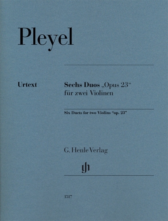 Six Duets \'\'op. 23\'\' for two Violins - Pleyel/Gertsch - Violin Duet - Score/Parts