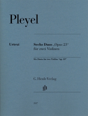 G. Henle Verlag - Six Duets op. 23 for two Violins Pleyel, Gertsch Duo de violons Partition de chef et partitions individuelles