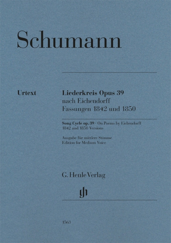 Liederkreis op. 39, On Poems by Eichendorff, Versions 1842 and 1850 - Schumann/Ozawa - Medium Voice/Piano - Book