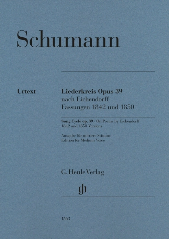 Liederkreis op. 39, On Poems by Eichendorff, Versions 1842 and 1850 - Schumann/Ozawa - Medium Voice/Piano - Book