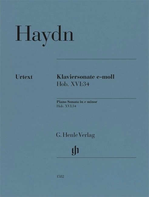 Sonata E minor Hob. XVI:34 (Revised Edition) - Haydn /Feder /Perahia - Piano - Book