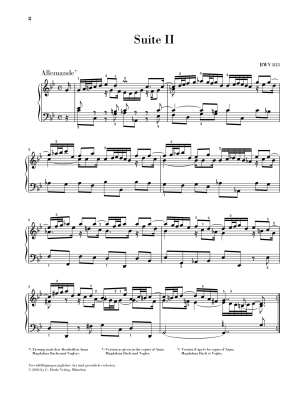 French Suite II in C minor BWV 813 (Revised Edition) - Bach/Scheideler - Piano - Book