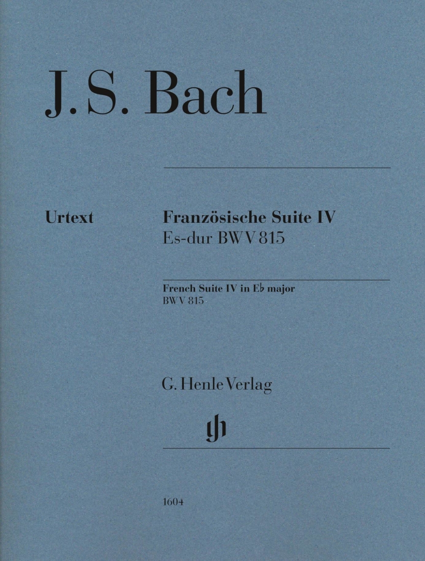 French Suite IV in E flat major BWV 815 (Revised Edition) - Bach/Scheideler - Piano - Book