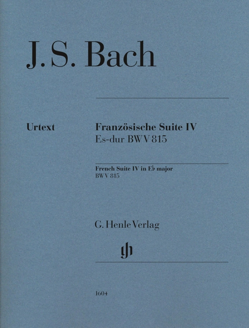 French Suite IV in E flat major BWV 815 (Revised Edition) - Bach/Scheideler - Piano - Book