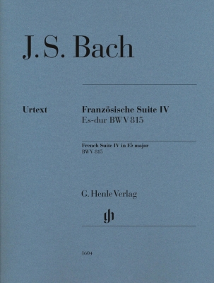 G. Henle Verlag - French Suite IV in E flat major BWV 815 (Revised Edition) - Bach/Scheideler - Piano - Book