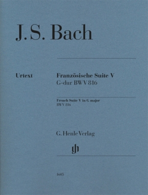 G. Henle Verlag - French Suite V in G major BWV 816 (Revised Edition) - Bach/Scheideler - Piano - Book