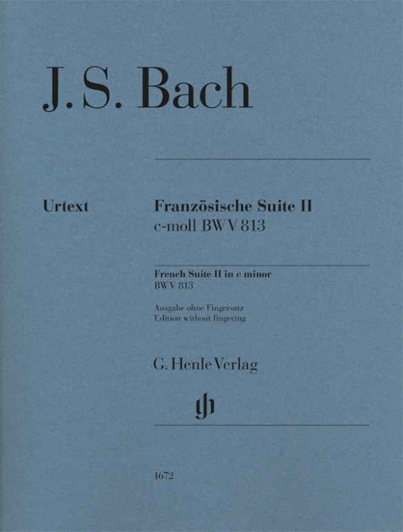 French Suite II in C minor BWV 813 (Revised Edition - w/o Fingering) - Bach/Scheideler - Piano - Book