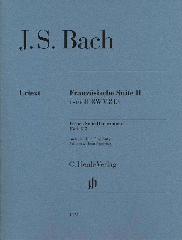 French Suite II in C minor BWV 813 (Revised Edition - w/o Fingering) - Bach/Scheideler - Piano - Book