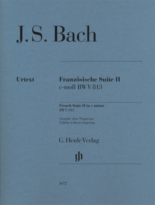 G. Henle Verlag - French Suite II in C minor BWV 813 (Revised Edition - w/o Fingering) - Bach/Scheideler - Piano - Book