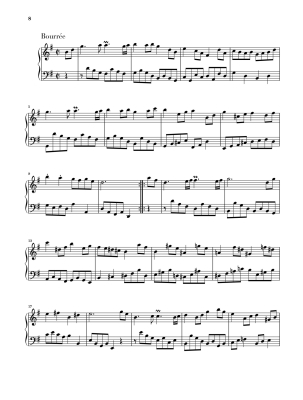 French Suite V in G major BWV 816 (Revised Edition - w/o Fingering) - Bach/Scheideler - Piano - Book