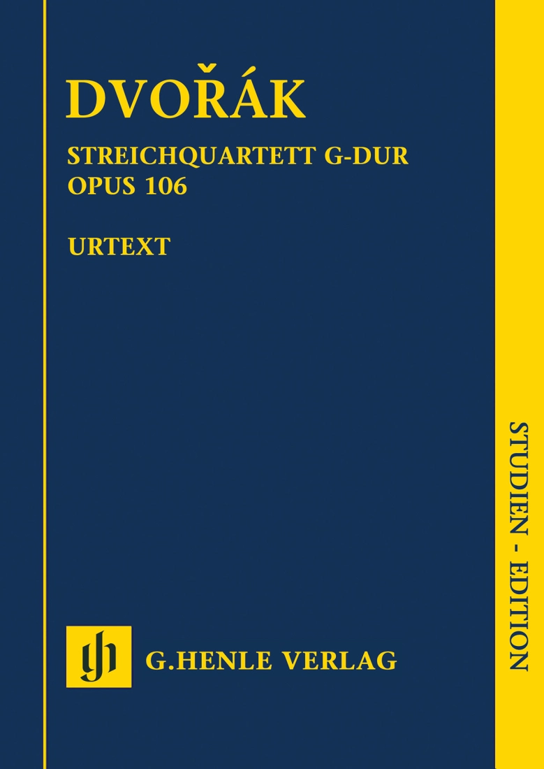 String Quartet in G major op. 106 - Dvorak/Jost - Study Score - Book