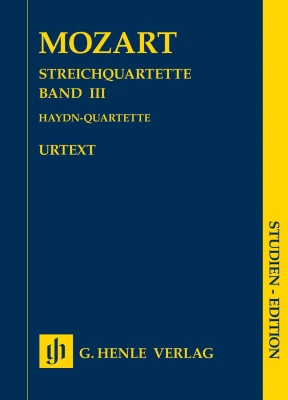 G. Henle Verlag - String Quartets Volume III (Haydn Quartets) - Mozart/Seiffert - Study Score - Book