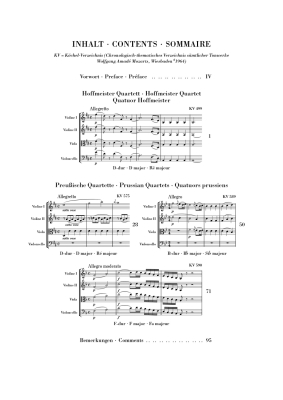 String Quartets Volume IV - Mozart/Seiffert - Study Score - Book