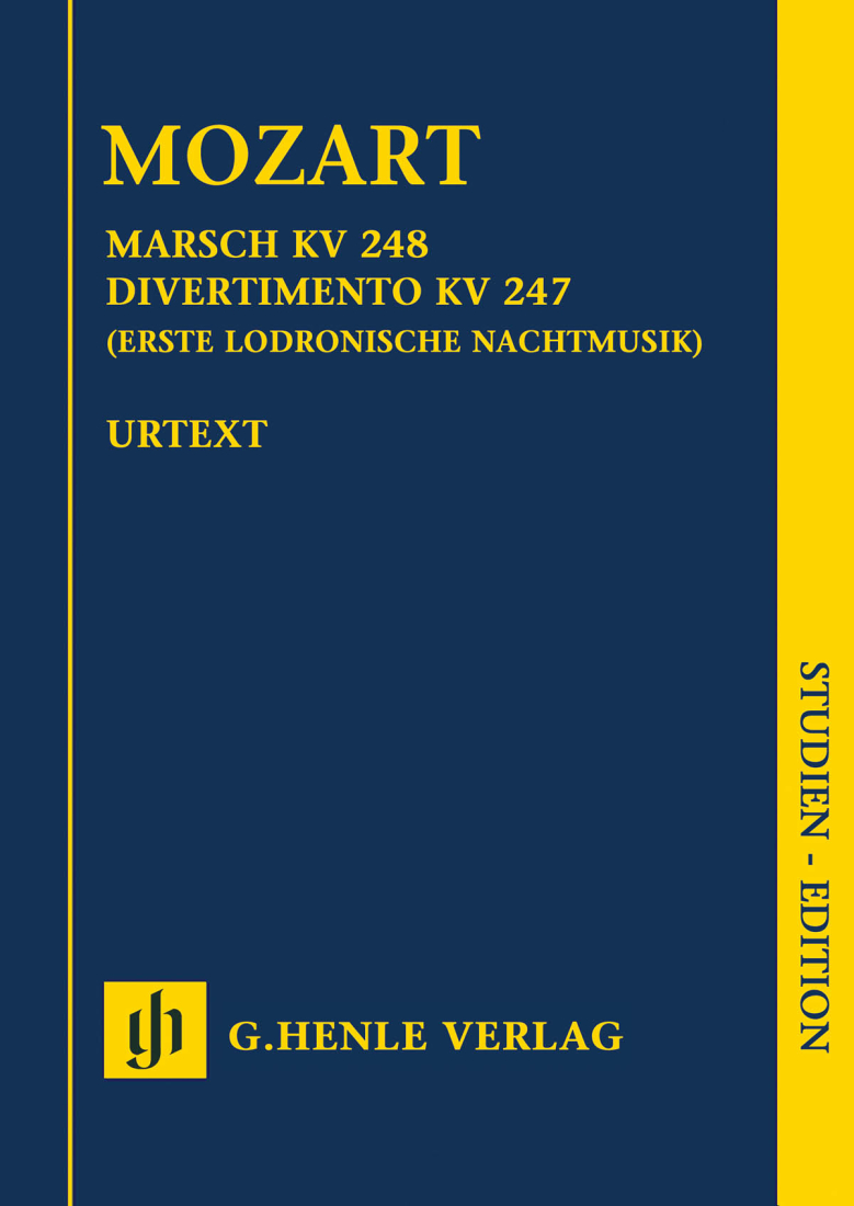 March K. 248, Divertimento K. 247 (First Lodron Night Music) - Mozart/Loy - Study Score - Book