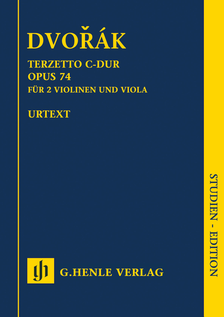 Terzetto in C major op. 74 for two Violins and Viola - Dvorak/Oppermann - Study Score - Book