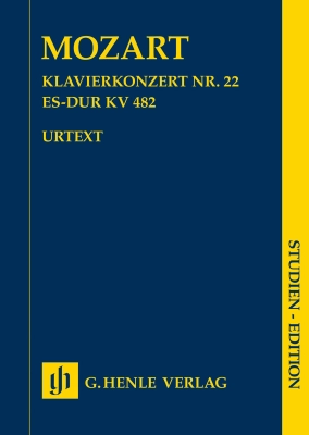 G. Henle Verlag - Piano Concerto no. 22 in E flat major K. 482 - Mozart/Eisen - Study Score - Book