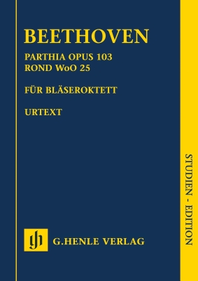 G. Henle Verlag - Parthia op. 103, Rondo WoO 25 for 2 Oboes, 2 Clarinets, 2 Horns and 2 Bassoons - Beethoven/Voss - Study Score - Book