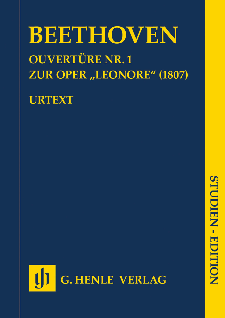 Overture no. 1 for the Opera \'\'Leonore\'\' (1807) - Beethoven/Luhning - Study Score - Book