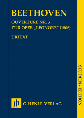G. Henle Verlag - Overture no. 3 for the Opera “Leonore” (1806) - Beethoven/Luhning - Study Score - Book
