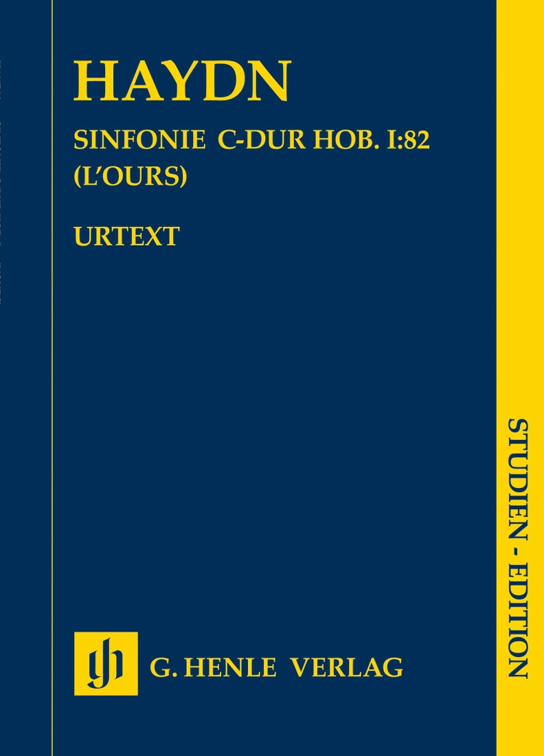 Symphony C major Hob. I:82 (L\'Ours) (Paris Symphony) - Haydn /Gerlach /Lippe - Study Score - Book