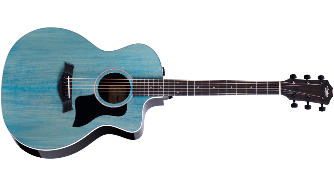 214ce Deluxe Limited Grand Auditorium Acoustic-Electric Guitar - Trans Blue