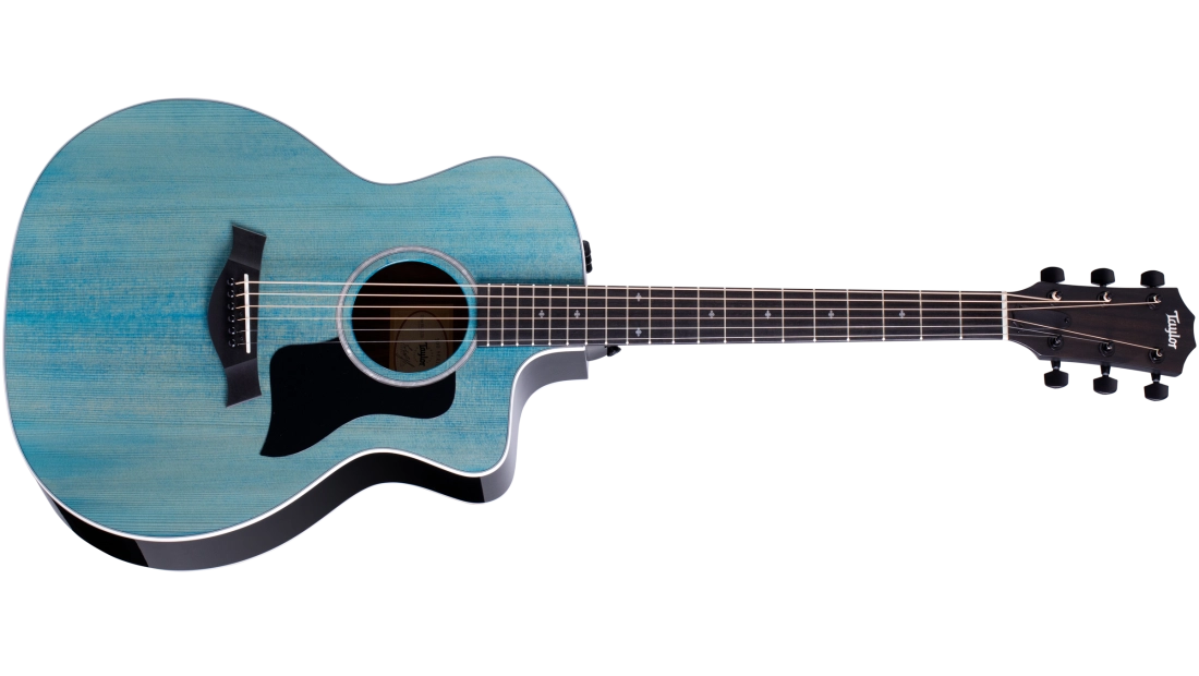 214ce Deluxe Limited Grand Auditorium Acoustic-Electric Guitar - Trans Blue