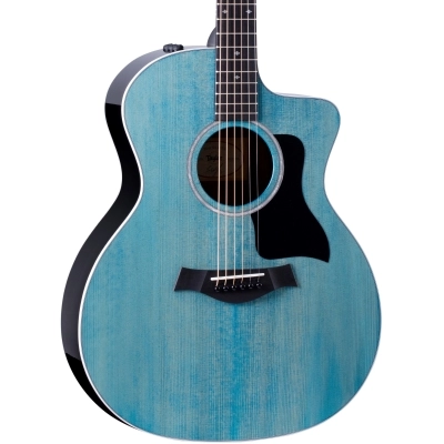 214ce Deluxe Limited Grand Auditorium Acoustic-Electric Guitar - Trans Blue