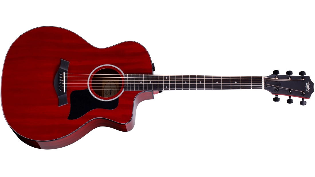 224ce Deluxe Limited Grand Auditorium Acoustic-Electric Guitar - Trans Red